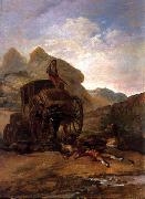 Francisco de Goya Asalto de ladrones Spain oil painting artist